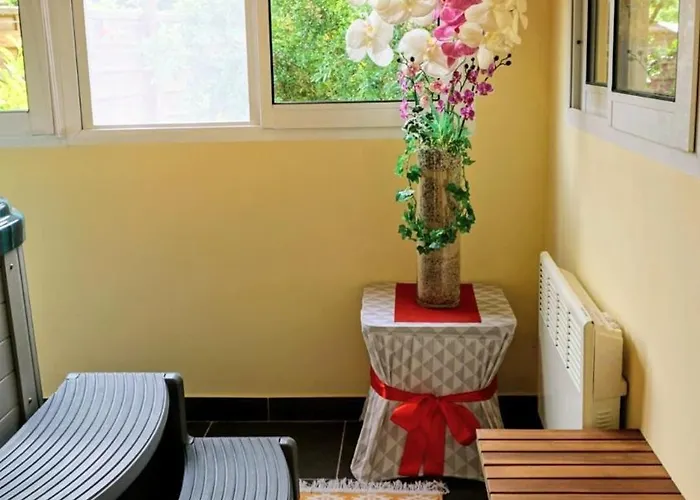 Du Pont De Table Jacuzzi Et Montagne *